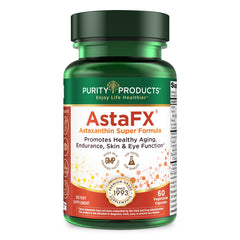 Purity Products AstaFX Astaxanthin 4 mg AstaREAL bottle front