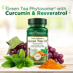Purity Products Green Tea CR bottle on shelf highlighting controlled-release formula