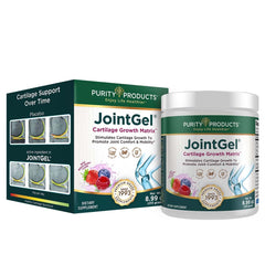 Purity Products JointGel canister label shows berry flavor for easy daily use