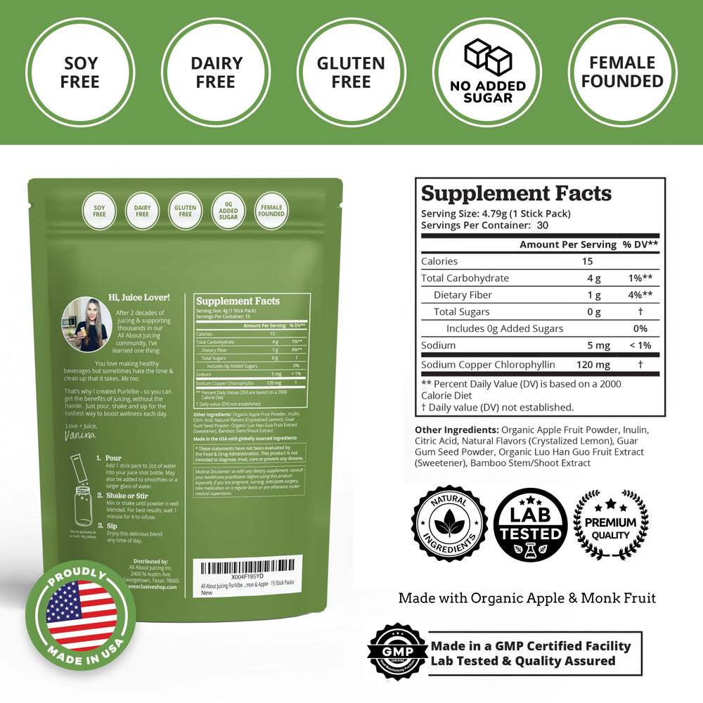 Dosage and open stick pack instructions