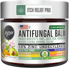 Puriya antifungal cream bottle pour for easy application and quick relief.