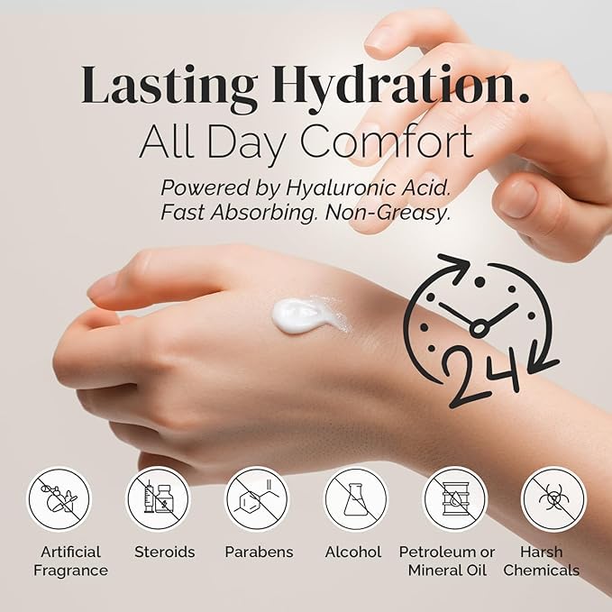 Puriya oatmeal texture closeup emphasizes soothing fragrance-free hydration