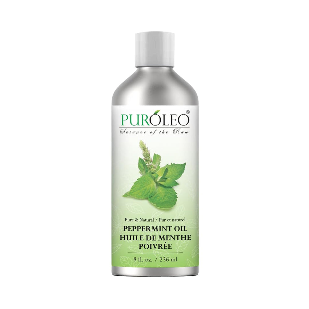 PURÓLEO Peppermint Oil diffuser bowl image highlights energizing aroma in a diffuser.