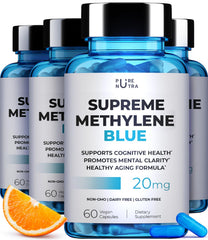 PureNutra Methylene Blue capsules bottle enhances focus and mental clarity on busy days.