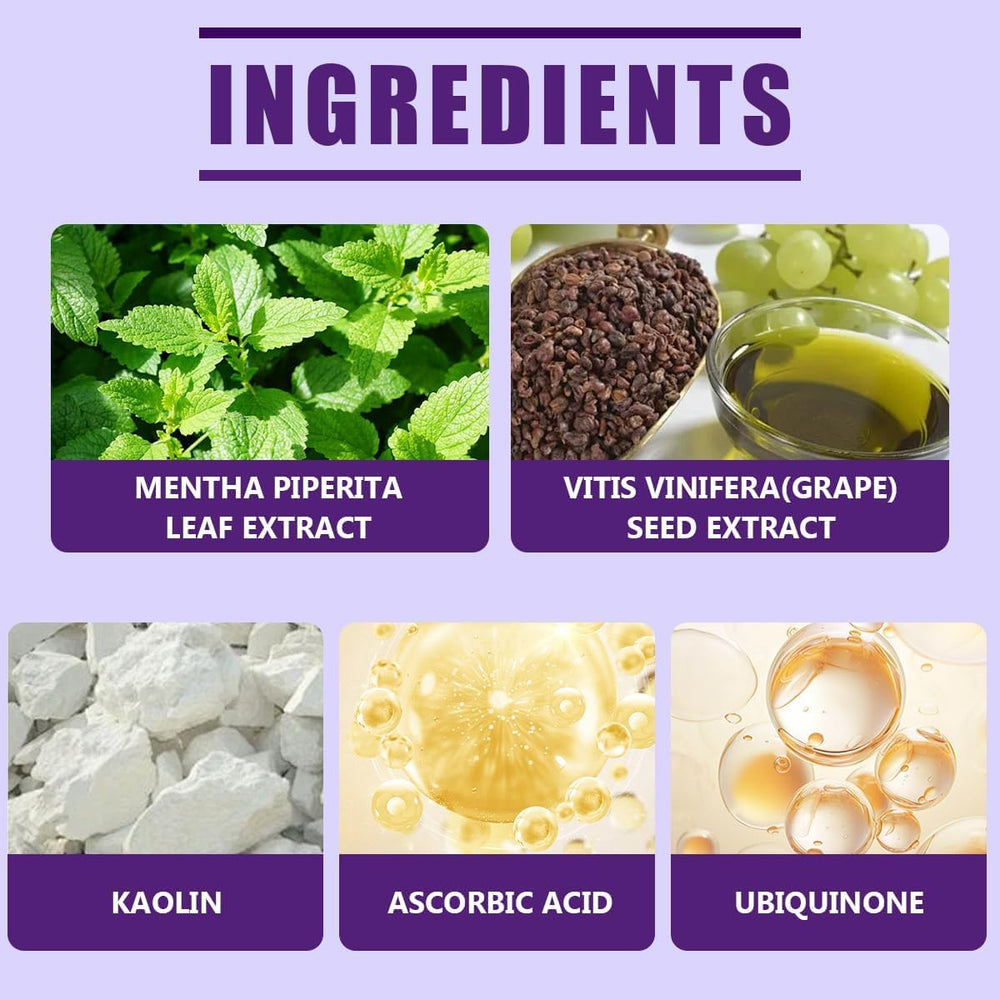 Healthy teeth and gums with mineral powder care