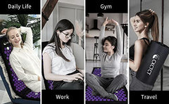 Mat used on floor for back and neck relief at home