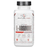 Purus Labs L-Arginine Active Amino Acid front label showing 25 servings and 100 veggie capsules