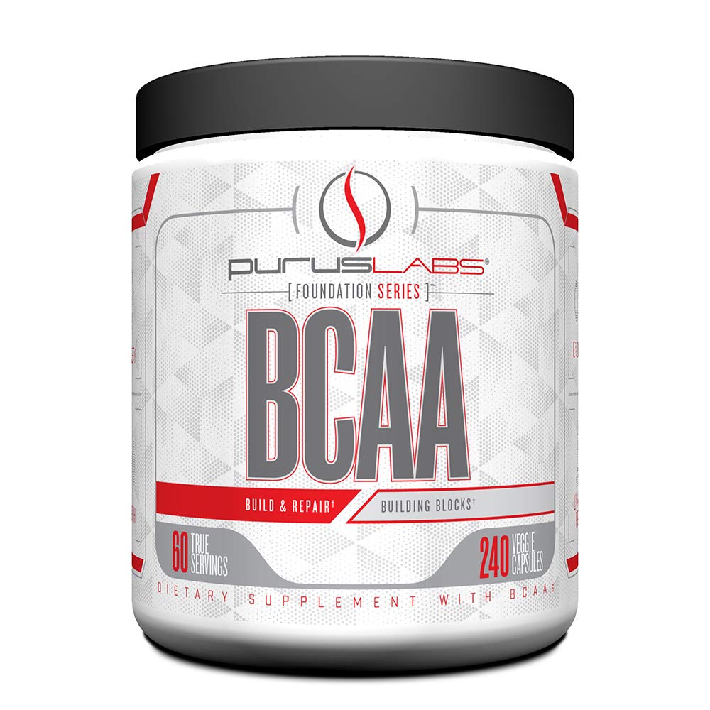 Purus Labs Foundation Series BCAA Capsules bottle front