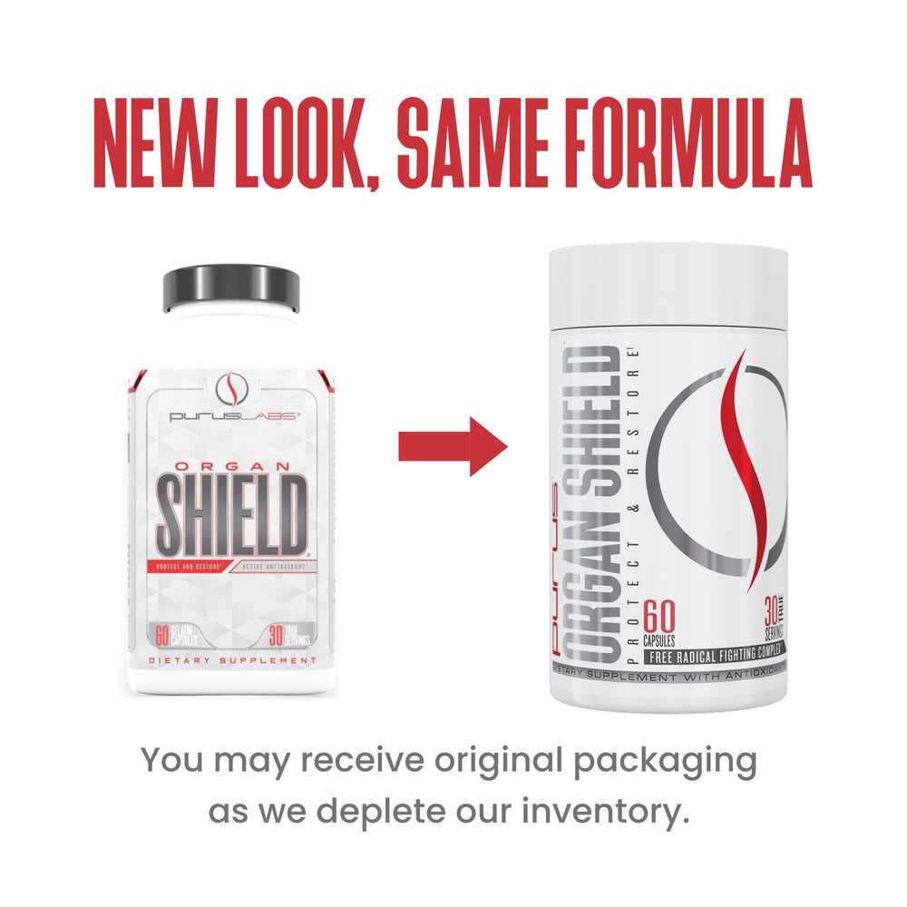 Purus Labs Organ Shield bottle on white background