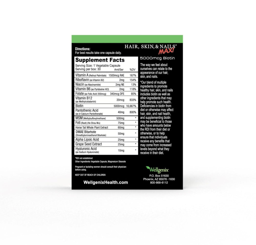 Wellgenix Purvana Max product box and capsules