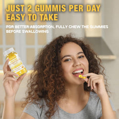 Close-up of mango-flavored gummies