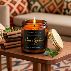 Reusable glass jar after burning for Putart candle