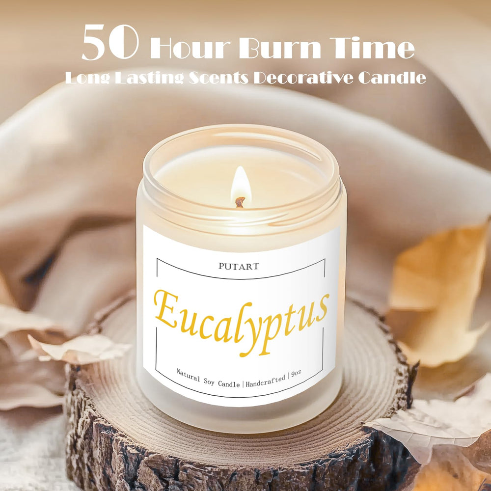 Candle burning with a steady, even burn
