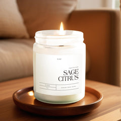 Lead-free cotton wick inside the candle