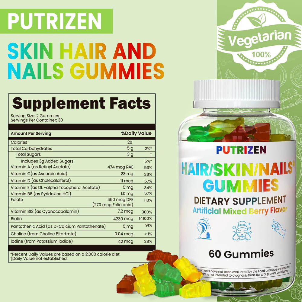 Nutrition facts and ingredients for Biotin 5000 mcg