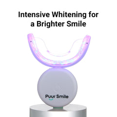 Before and after whitening showing coffee, wine, and tobacco stains