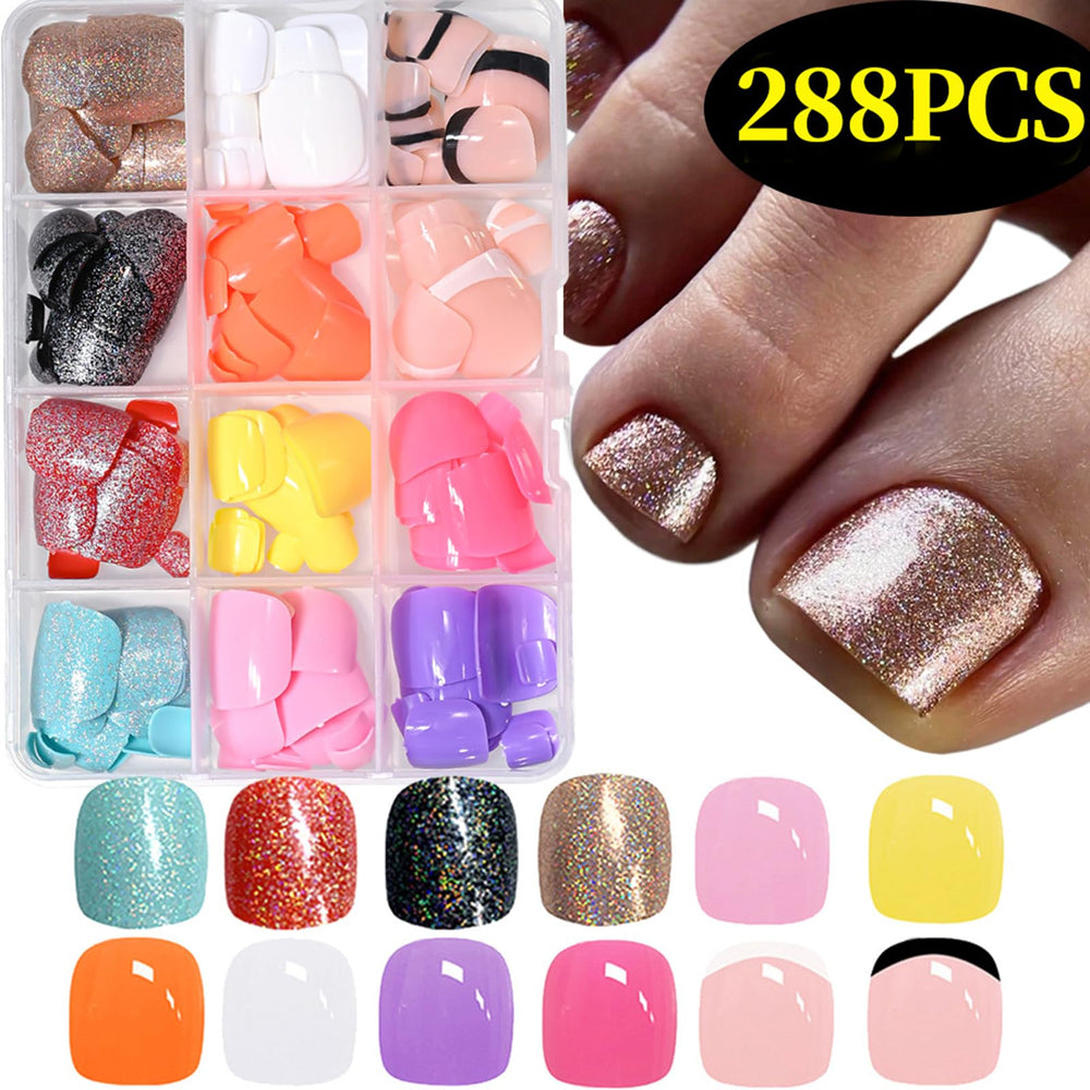 Puyokinm adhesive nail tabs pack for easy DIY nails.