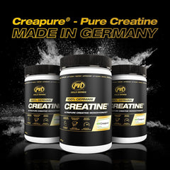PVL Creapure Creatine tub back and label