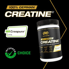 Creatine powder with scoop and 410 g packaging