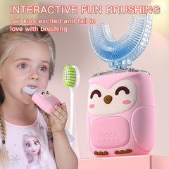 Pink PVOGRT kids toothbrush packaging