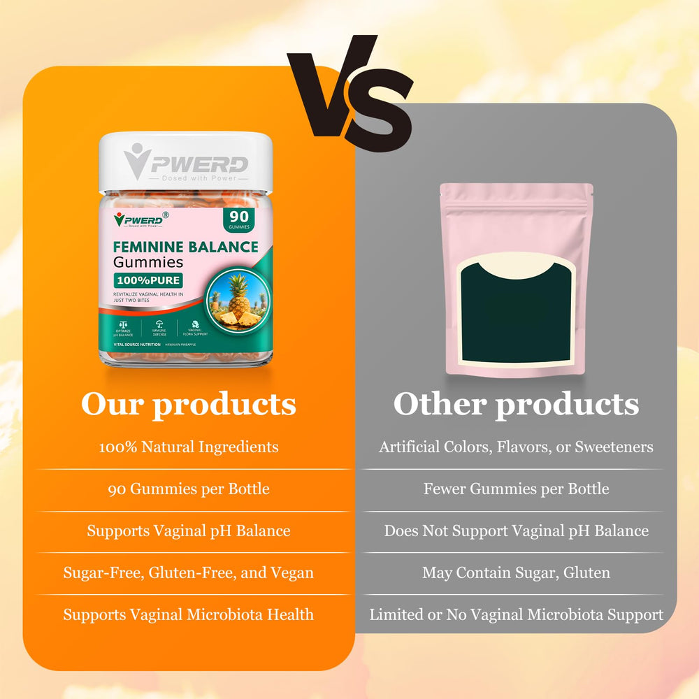 Vitamin C and pineapple powder ingredients board
