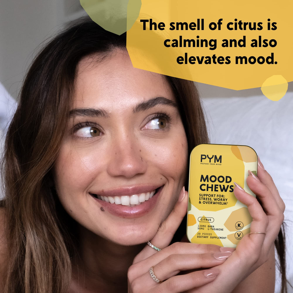 Mood support gummies featuring L-Theanine and GABA ingredients