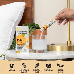 Benefits of PYM Mood Magnesium for stress, mood, and sleep