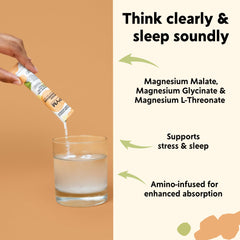 Close-up of magnesium blend: L-Threonate, Malate, Glycinate