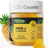 Front view of Q'ankyaq 3000mg HMB Gummies bottle