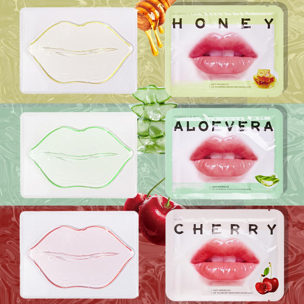 Qawnfy aloe vera lip mask collection, soothing moisture for lips.