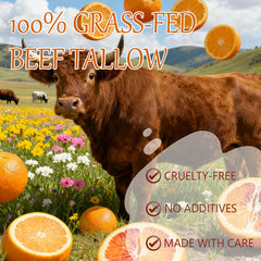 Qawnfy beef tallow balm on the face for smooth moisture and absorption