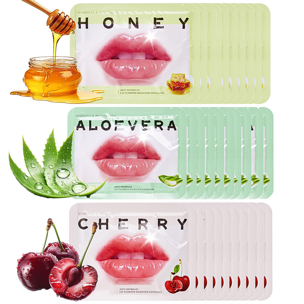 Qawnfy honey lip mask collection, deep hydration for dry lips.