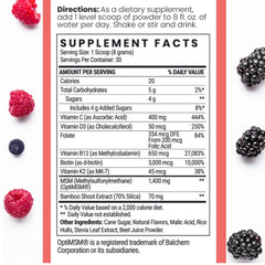 Ingredients: OptiMSM, Biotin, Bamboo Silica, Vitamins D3 and B12