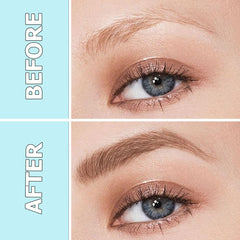 QIC Eyebrow Serum ingredients label highlighting plant extracts and peptide.