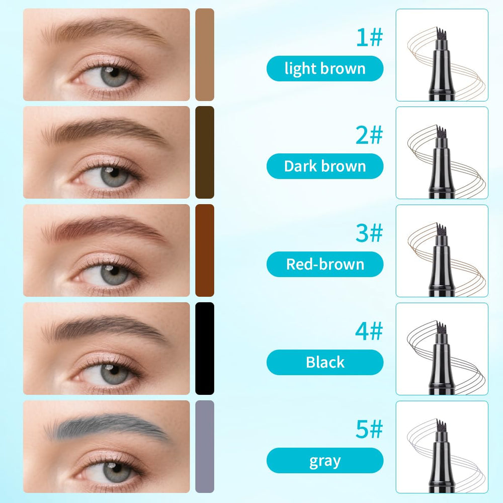 QIC eyebrow pencil waterproof and smudge-proof for all-day wear