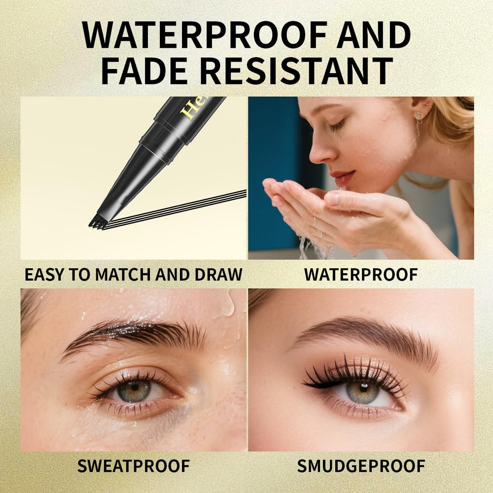 QIC portable brow pencil for easy on-the-go touch-ups.