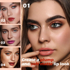 QIDSTERS oblique design lip crayon ensures precise lip lining.