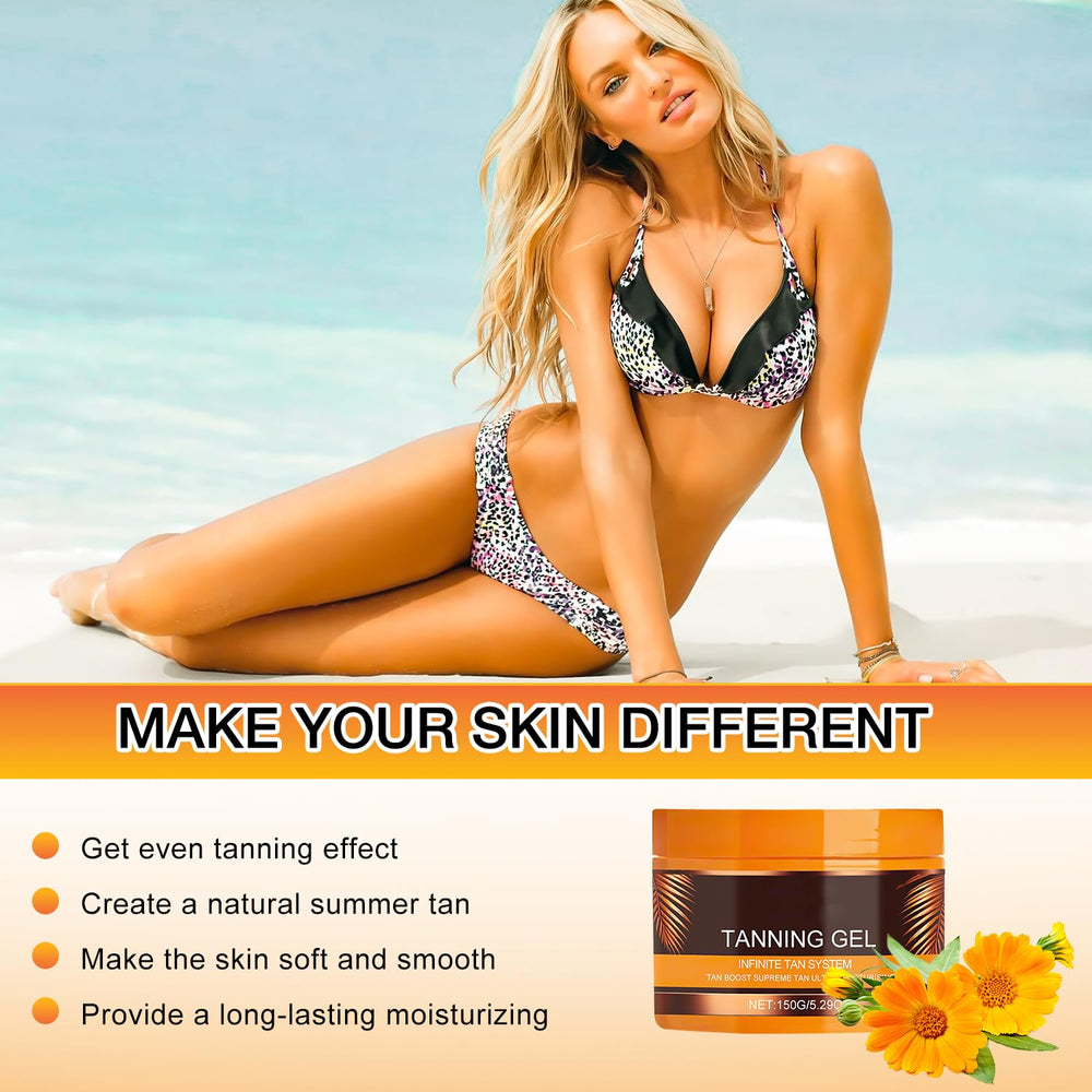 QiFind gel spread on clean skin illustrating fast absorption and smooth feel