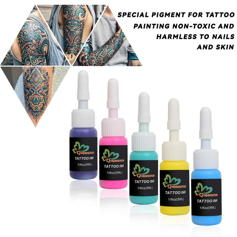 QIONGHUA 5ml ink bottles enable precise lining and bold shading.