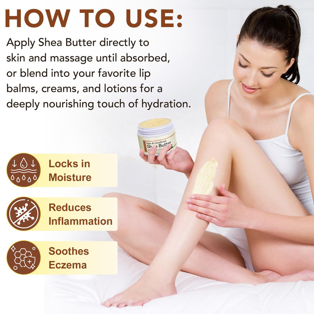 QJCWXIAOX multi-use shea butter for hair, skin and body routines.