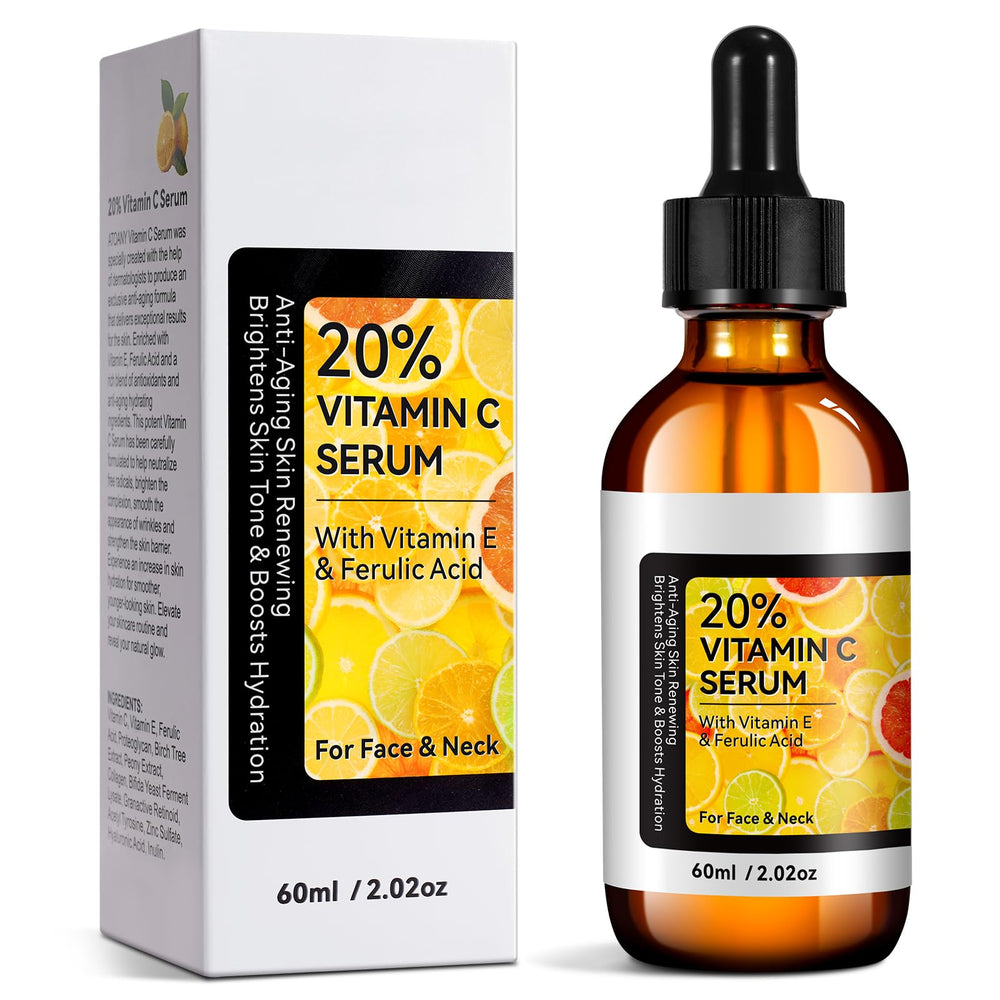 QJCWXIAOX vitamin C serum bottle cap close-up for precise application.