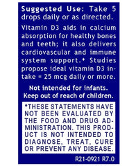 Label close-up of QNL D3 Gold Vitamin D3