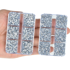 QOGIR rhinestones nail art sparkles with glass-cut facets.