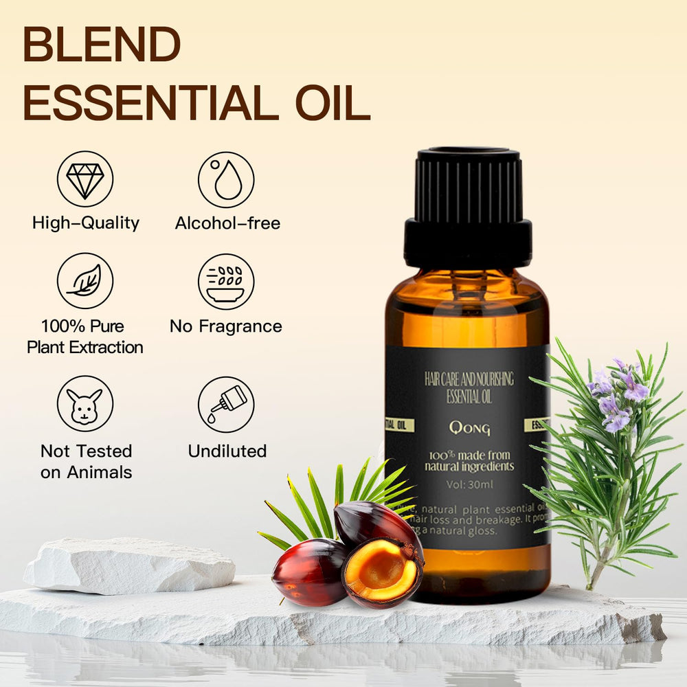 Qong Peppermint Oil Blend ingredients highlight peppermint batana rosemary jojoba
