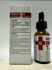 QQE Nail Fungus Treatment aftercare shows potential improvement in nail appearance.
