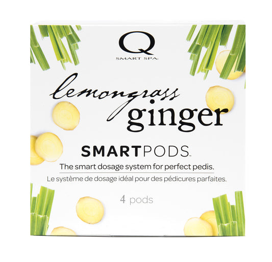 QTICA Perfect Pedicure Set packaging showing the four-step system for salon use.
