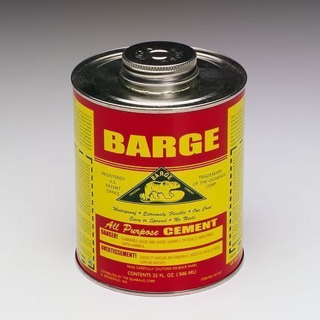 Quabaug Corp Barge Cement Quart container with attached applicator brush