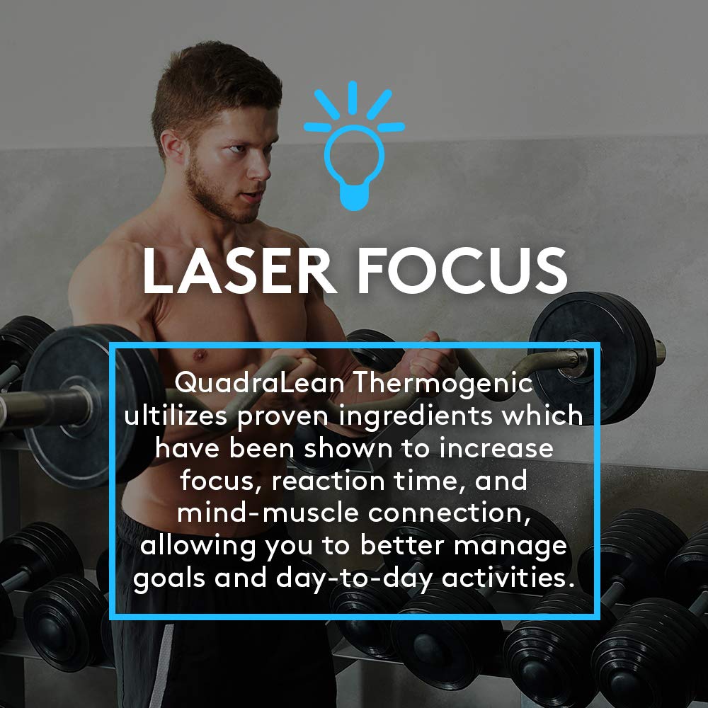 Post-workout scene featuring QuadraLean Thermo as a recovery/energy support
