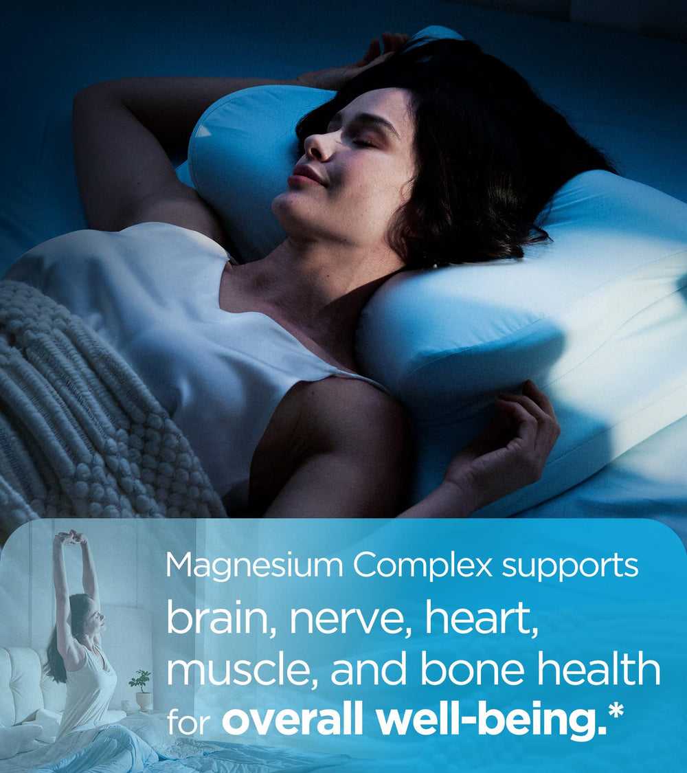 Graphic showing benefits for sleep, heart, muscles and nerves