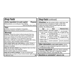 Close-up of the Quality Choice caplets bottle label